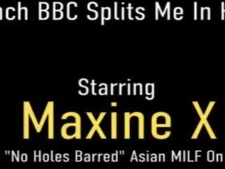 名人 splits&quest; 看 maxine x 得到 torn 在 一半 由 一 大規模 大 cock&excl;